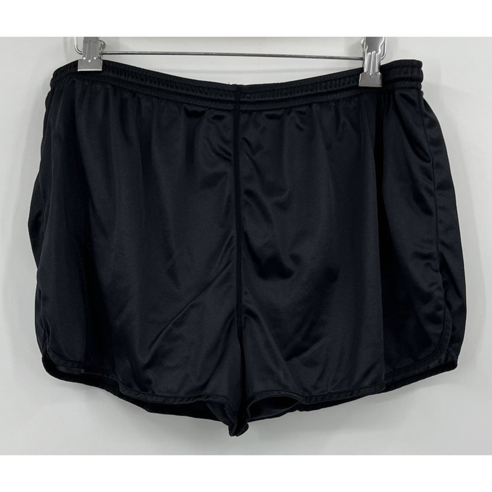 TYR Black Nylon Shorts Lined Vintage Size XL Drawstring Made in USA